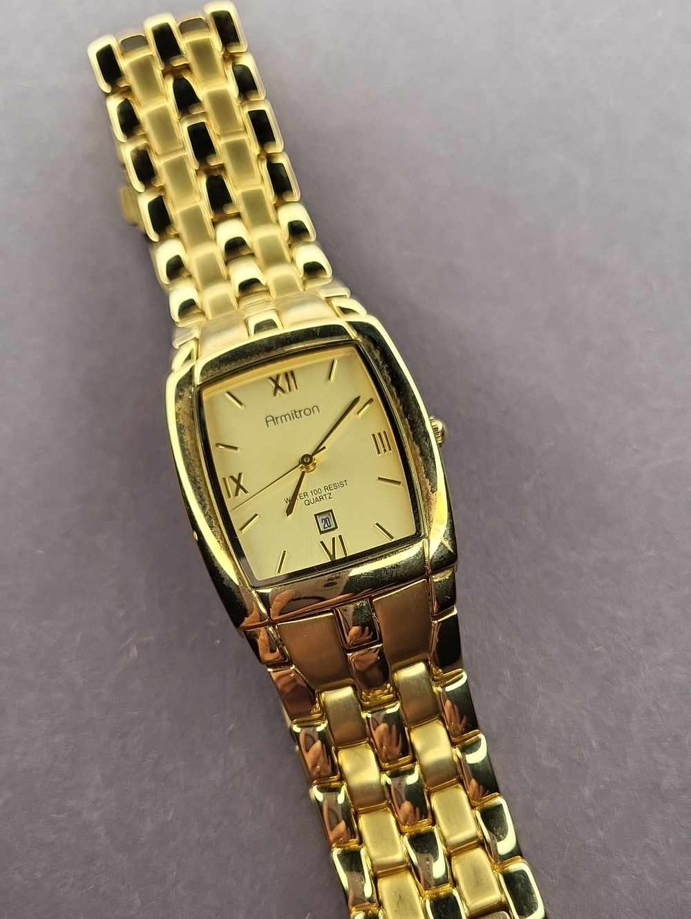 Armitron Gold-Tone Linked Watch
